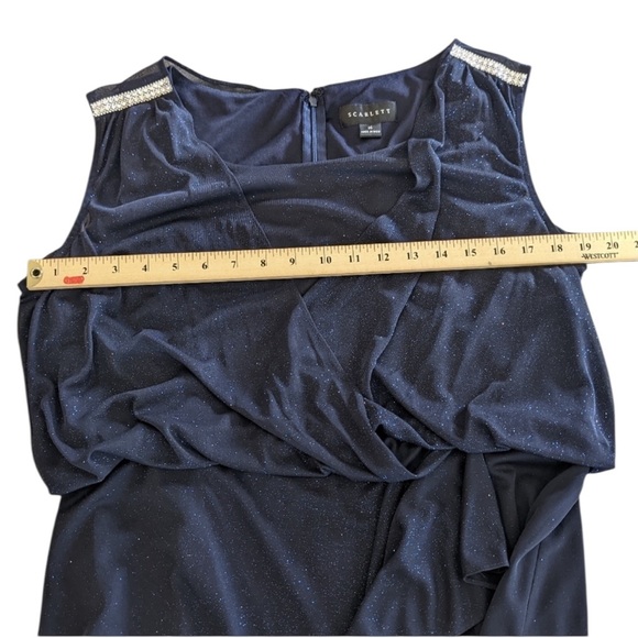 Scarlett navy blue cocktail dress, size 16, sparkle, party event dress - Picture 8 of 12